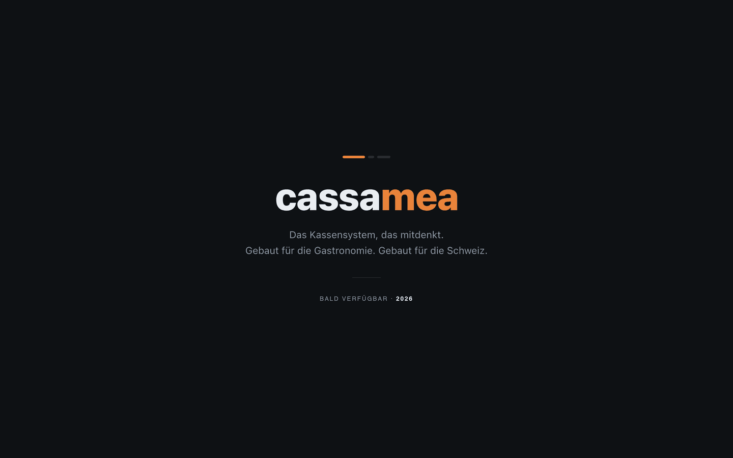 cassamea — Die Kasse, die mitdenkt — für die Gastronomie, gebaut für Schweizer Anforderungen.