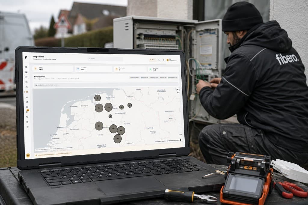 fibero — Order and clarity in day-to-day fibre-optic work: job, billing and finance logic.